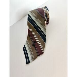VINTAGE WOOLF BROTHERS COUNTESS‎ MARA TIE Blue & Brown, PREOWNED 55.5”x3.5”